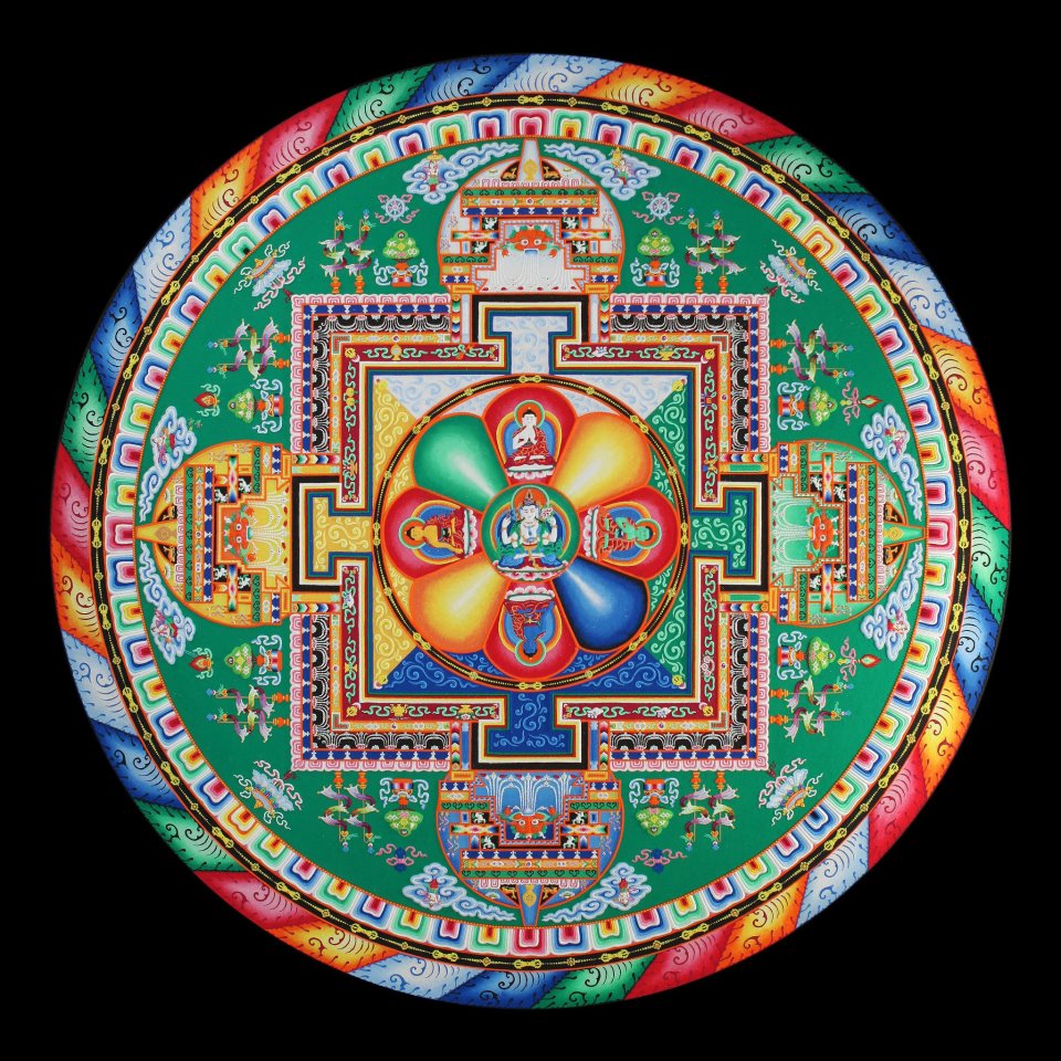 Tibetan Sand Mandala - Avalokitesvara Special - Welcome Image